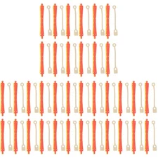 3 Pack Hairdressing Roller Perming Rods with Rubbers Curler for Short