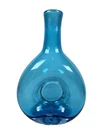 Blenko Turquoise Donut PRE Designer Sandblast Bottom Glass Decanter NO Stopper