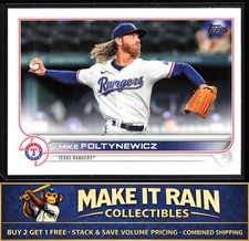 Mike Foltynewicz 2022 Topps Series One #293 Texas Rangers Baseball