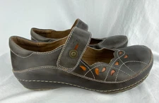 L'Artiste Spring Step Leather Mary Jane Shoes Womens Size 42 Brown Dadra Comfort