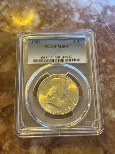 1961 Franklin Half Dollar PCGS MS-64 Gorgeous Luster