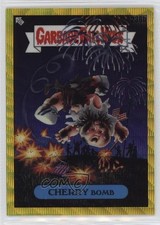 2023 Chrome Garbage Pail Kids Series 6 Yellow Wave Refractor Cherry Bomb 02l5