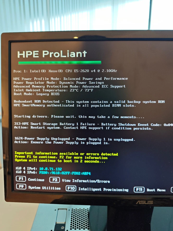 Server HP Proliant DL360 Gen9 Xeon CPU E5-2620 v4 2.10Ghz 16Gbyte RAM HD 1TByte - Immagine 4 di 4
