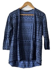 Vintage  Outback Red  Blue Tribal Cardigan Sz Lg Ethnic Casual Southwestern, Mom