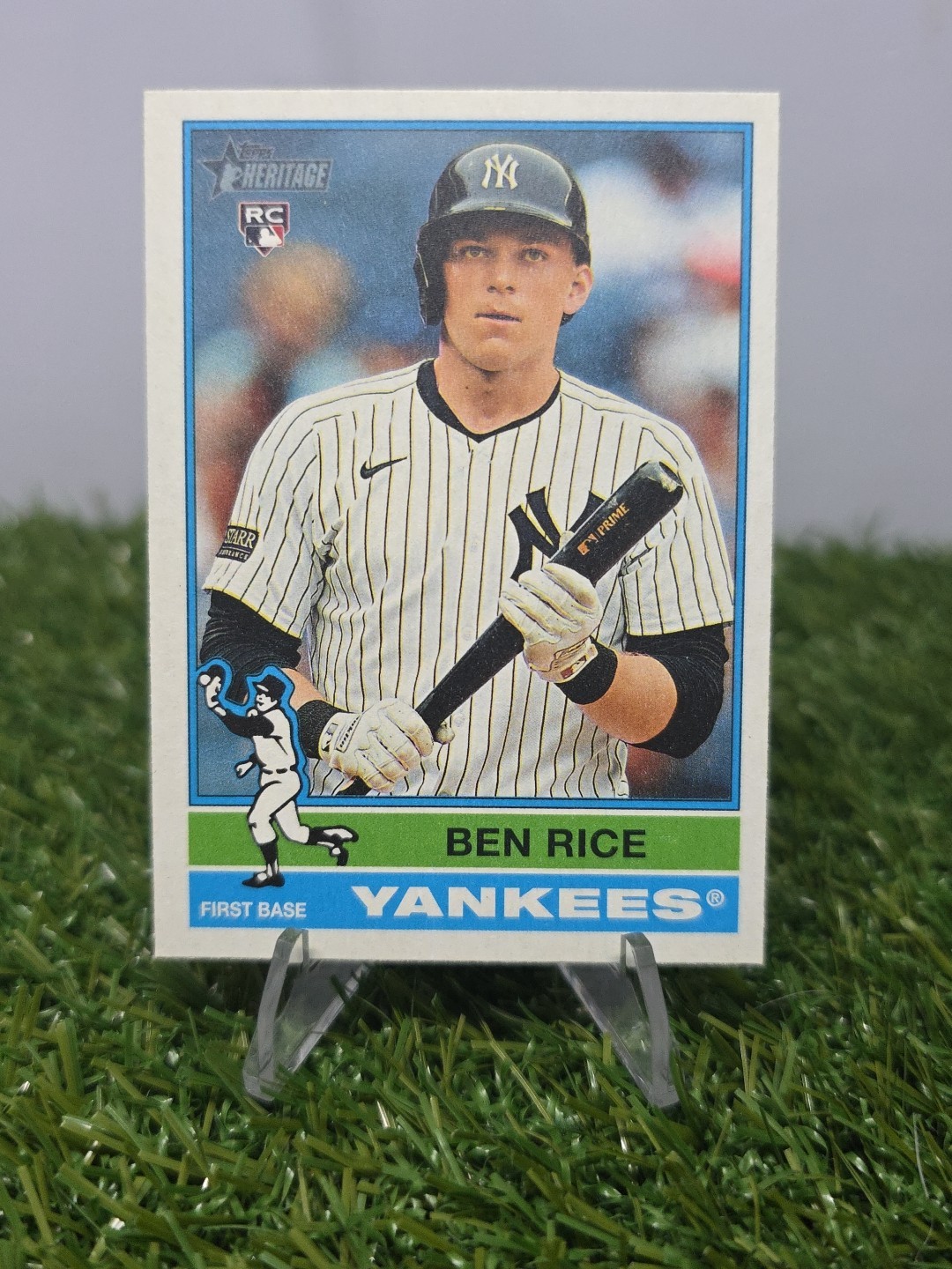 2025 Topps Heritage #406 Ben Rice RC - Flip Stock SSP! Only 5 Made! Yankees