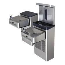 Haws 1212SFH Wall Mounted Drinking Fountain - Stainless Steel