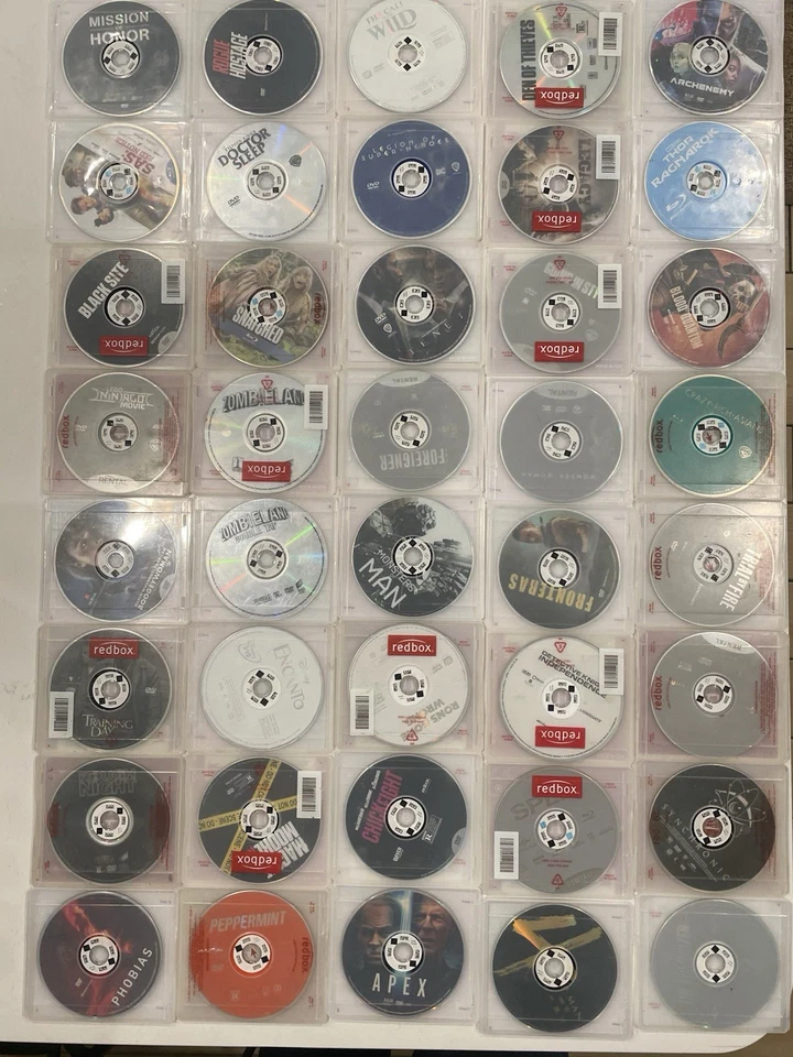 40 + Random Redbox Movies Lot And 70 + Plastic Cases As Seen In Photos - Image 3 of 4