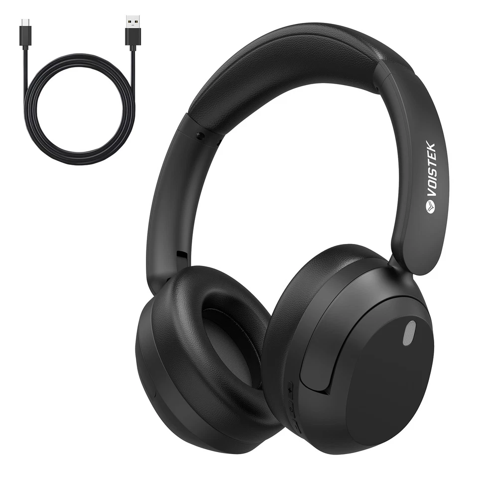 Over-Ear-Kopfhörer mit Faltbar Aktiver Geräuschunterdrückung Bluetooth Headset - Bild 2 von 4
