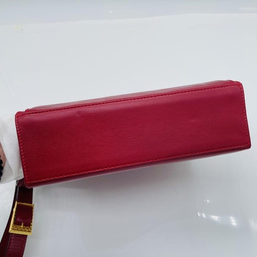 Christian Dior Shoulder Bag Purse CD Red Authentic - Picture 14 of 24