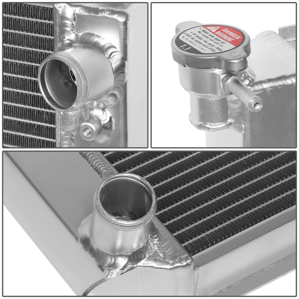 Repuesto de radiador de carreras de núcleo de aluminio de 2 filas para 90-96 300ZX Fairlady Z32 MT Foto 3 de 4