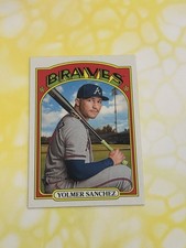 2021 Topps Heritage High Number Yolmer Sanchez #585 Atlanta Braves (X)