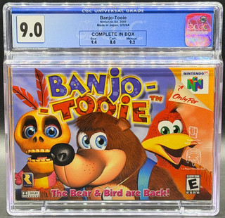 Banjo Tooie Nintendo 64 N64 CIB Complete CGC 9.0 Graded Authentic Rareware