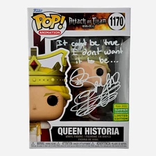 Queen Historia Signed Funko Pop Attack on Titan Bryn Apprill Autograph JSA COA