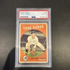 Topps 1959 Tony Kubek New York Yankees PSA 4 Graded Baseball Card #505