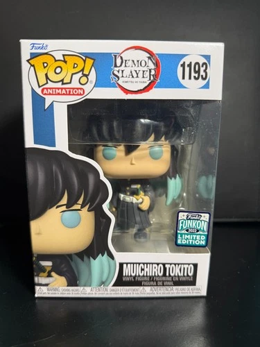Funko Pop Demon Slayer Muichiro Tokito #1193 FUNKON 2022 LE With Protector