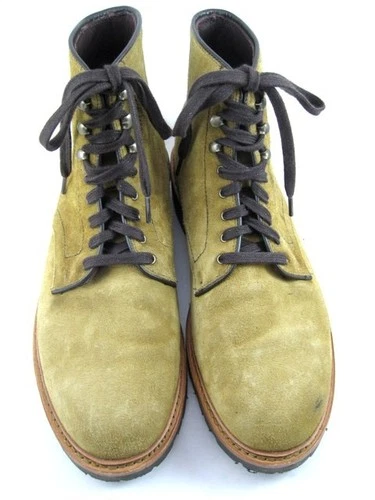 Allen Edmonds "HIGGINS MILL" WEATHERPROOF Derby Boots LUG sole 10.5 D Brown(772N