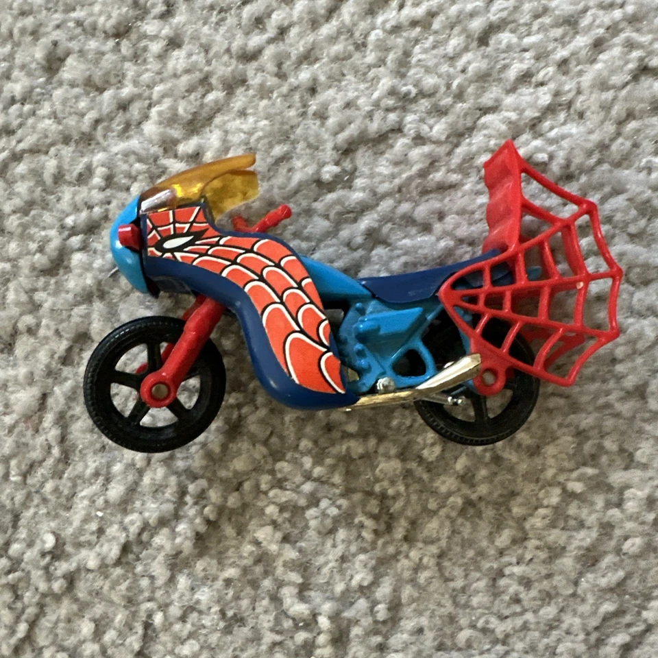 Corgi Spiderman Spider-bike Motorcycle with white wheels - Used - RARE- READ - Image 4 of 4