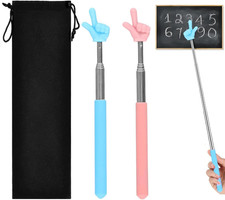 2 Pezzi Bacchetta Telescopica Allungabile, Accessori per Insegnanti, Materiali D