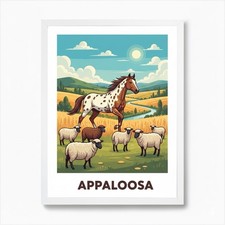 AFFICHE    POSTER Cheval Appaloosa