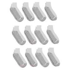 Hanes Men's Double Tough Durability Big  Tall Ankle Socks, 12-Pack