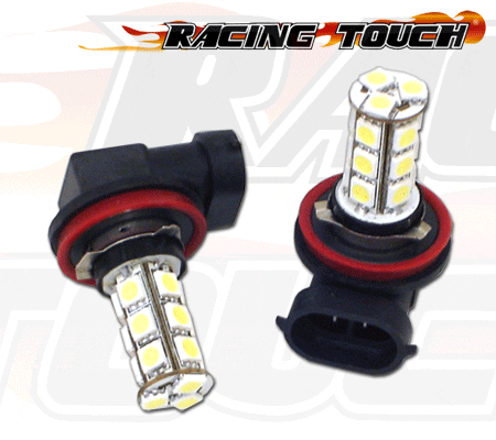 18 SMDs Foglight LED H8 Xenon HID White Light Bulb 2pc - Picture 1 of 1