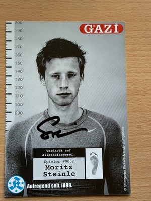 Moritz Steinle Stuttgarter Kickers Autogrammkarte original signiert #60738
