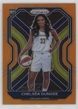2021 Panini Prizm WNBA Orange Prizm 10/50 Chelsea Dungee #93 Rookie RC a8r