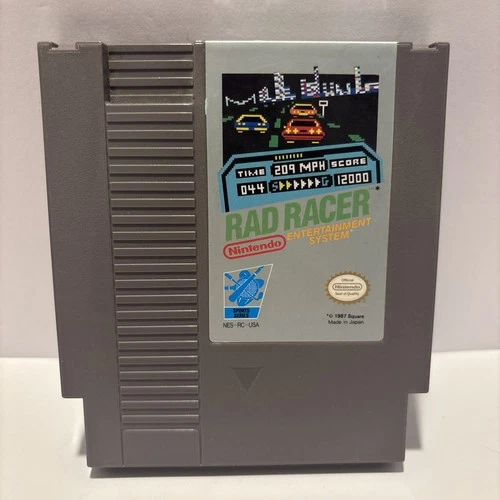 Rad Racer (Nes, Nintendo Entertainment System, 1987) Tested and Working!