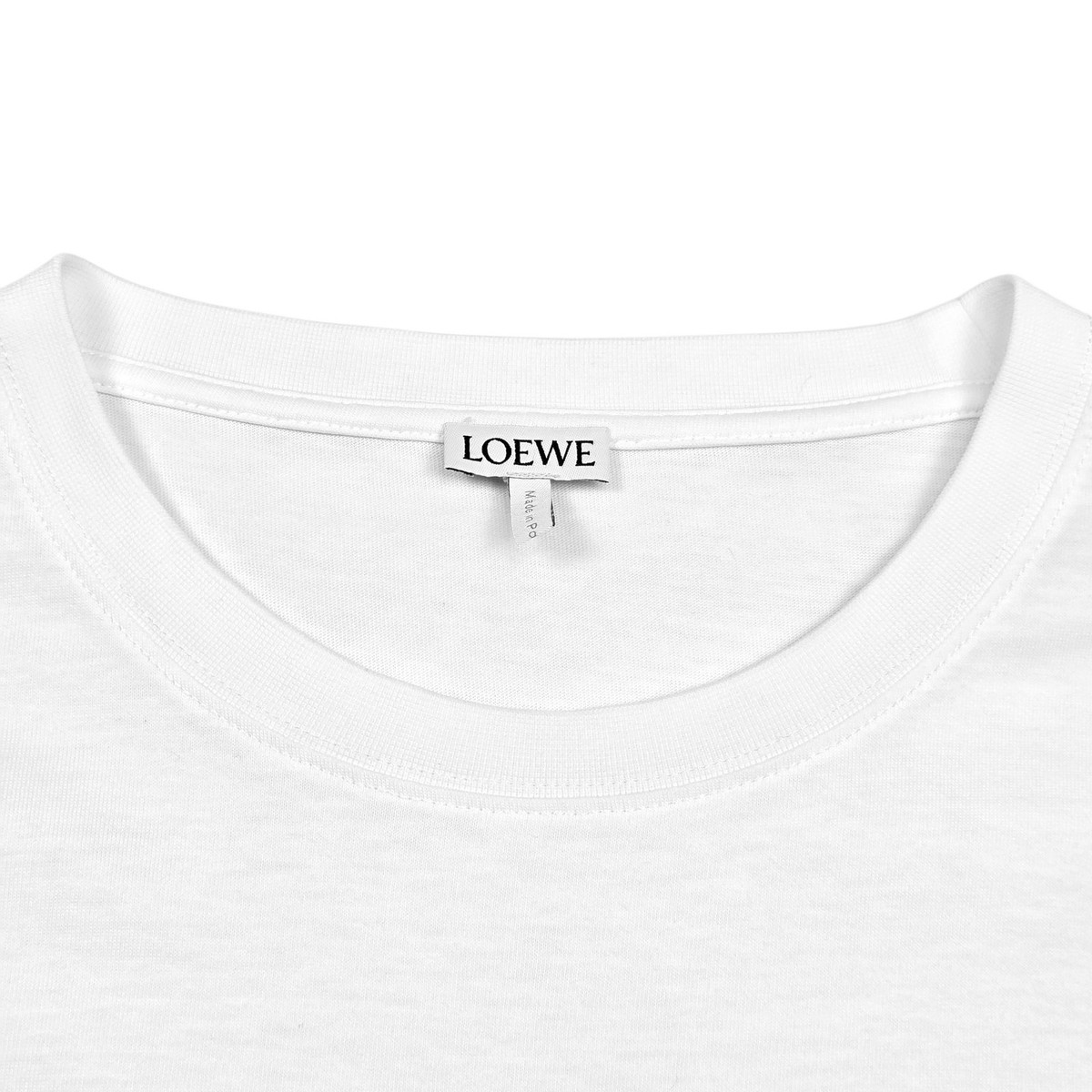 LOEWE ホワイト Tシャツ Relaxed fit T-shirt in cotton White - LOEWE