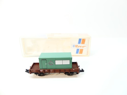 Roco N Flachwagen mit Container "Hoch Tief Bauer", DB, NEU in OVP #43320 | Zustand: Gebraucht