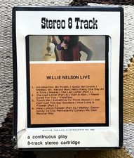 Rare Sealed NOS Willie Nelson Live 8 Track Tape