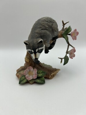 Lenox Twilight Mischief Waschbär Figur 1990 Fine Porcelain Collectible s