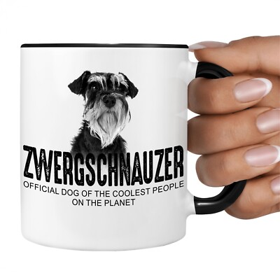 Zwergschnauzer Schnauzer Official Dog cool Tasse Kaffee lustig Kaffeebecher happ