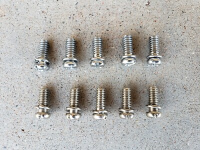 Hunter Ceiling Fan parts - 10 silver bolts lock washers fan blade arms