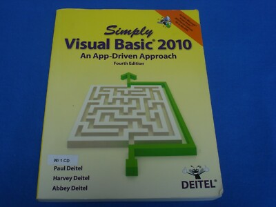 Simply Visual Basic 2010 - App-Driven Approach SC 4th Edition by Deitel PLUS DVD