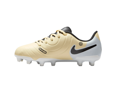 Nike Jr. Tiempo Legend 10 Club FG/MG Lemonade Black Cleats Size 5Y