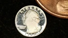 MINIATURE COIN 1932 QUARTER DOLLAR WASHINGTON PROOF LIKE STERLING SILVER