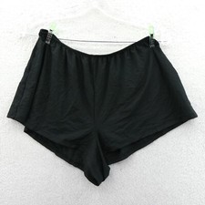 Victorias Secret Medium Boyshort Pajama Shorts Black Knit Sleepwear Pull On
