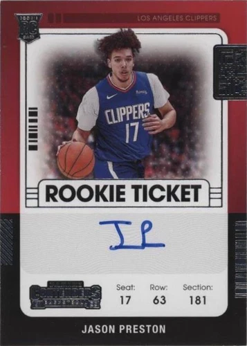 2021-22 Panini Contenders - Jason Preston #142