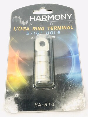 HARMONY HA - RTO 1/ 0GA RING TERMINAL 5/16'' HOLE NICKEL PLATED