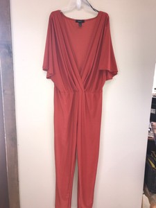orange dressy jumpsuit