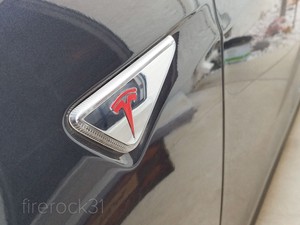 Details About Tesla Model X Turn Signal Indicator Emblem T Decal Pre Autopilot 2