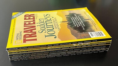 LOT of (7) Vintage 2007 National Geographic NAT GEO Magazine Books