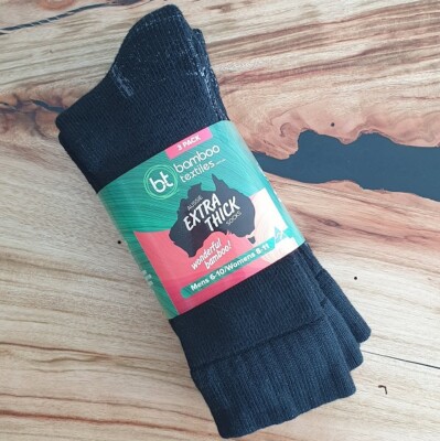 3 Pack Extra Thick Bamboo Work Socks - Made In Australia &ndash; The
