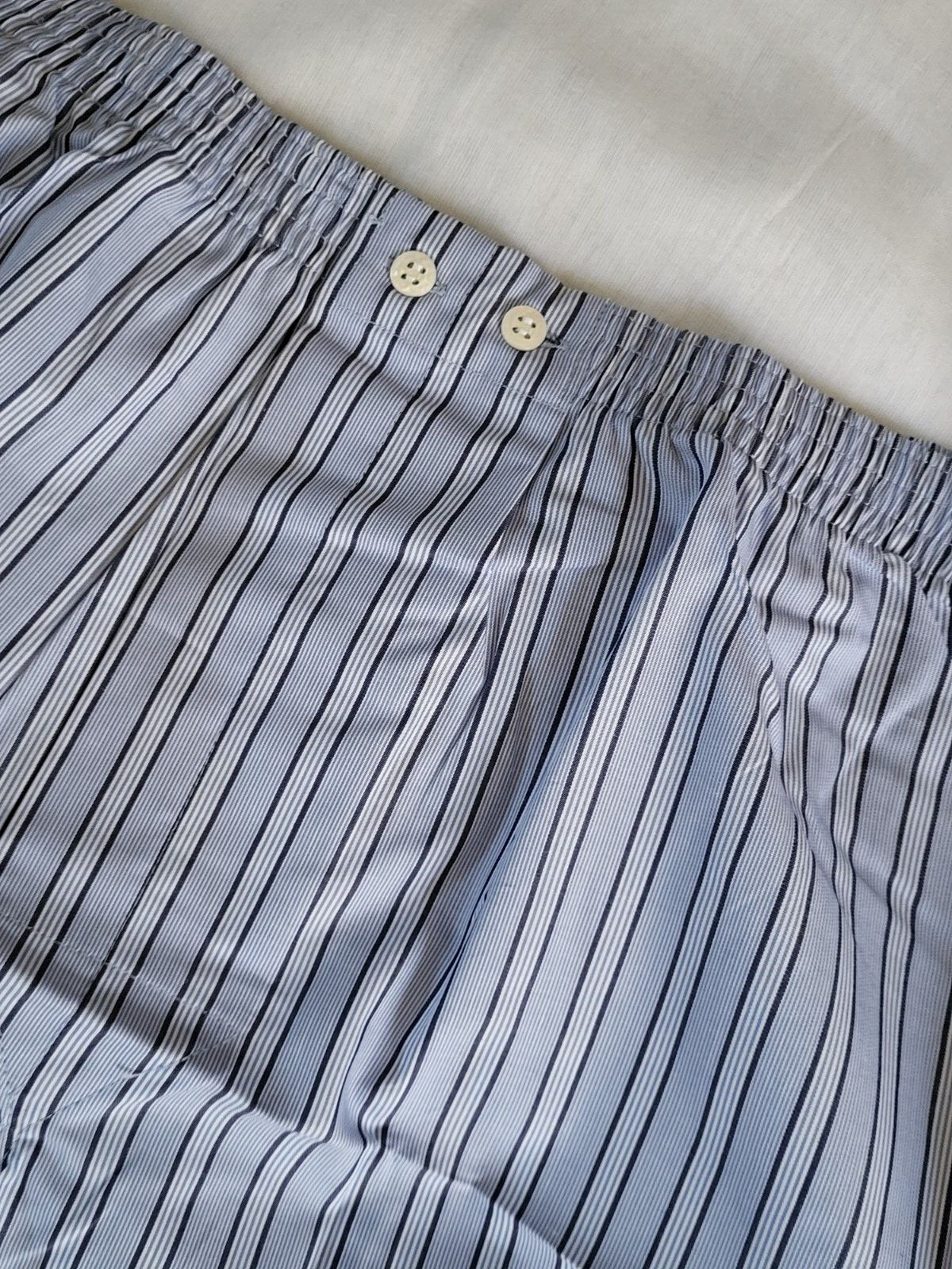 DEREK ROSE MEN'S CLASSIC FIT BOXER Shorts Cotton XXL Blue Stripe Designer New image 5