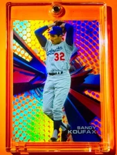 Sandy Koufax RARE ACETATE DYNAMIC GRID REFRACTOR SP INSERT HOF INVESTMENT CARD!