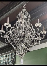 💎Stunning Vintage 9-Arm Chandelier 110cm Drop 75cm Wide Very Large
