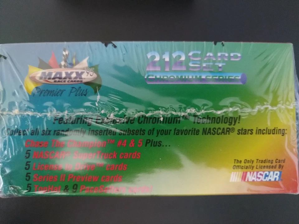 1995 Maxx Race Cards/Press Pass Premier Plus NASCAR Sealed Box /42,000 - Image 3 of 4
