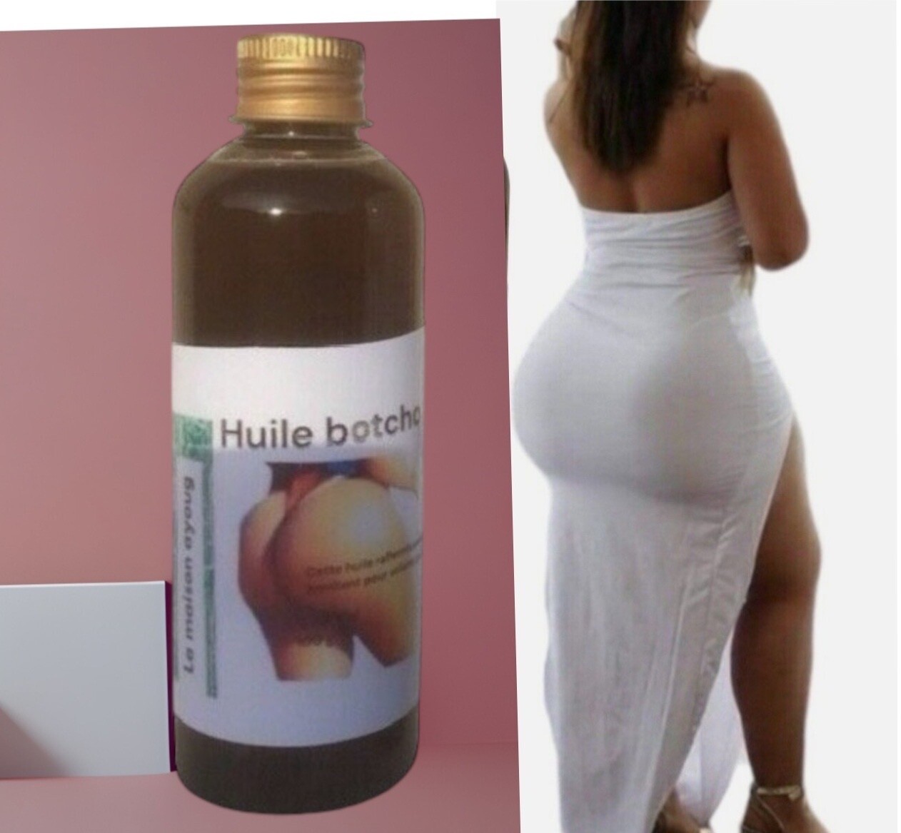 Huile booster volume fesses et hanches sublimes Miracle, formule active soin corps 200ml