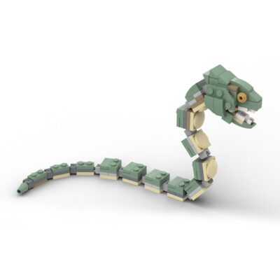 Mini Scale Basilisk Toys + 108 Physical Pieces Good Quality Bricks